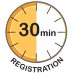 30 min registration